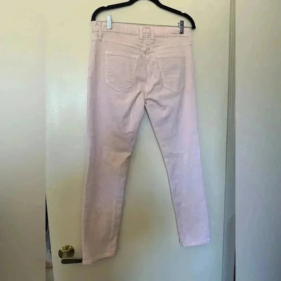 The Stiletto Blushback Harbor Destroy Pink Jeans by Current/Elliot - Picture 3 of 6